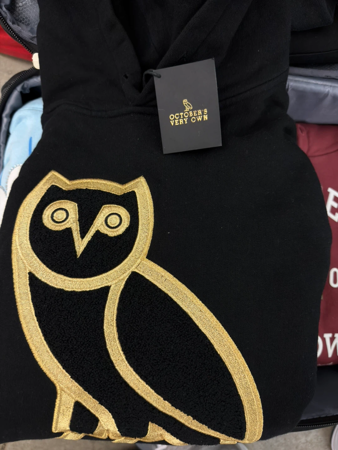 OVO October's Very Own Owl Hoodie Black/Gold Size Medium