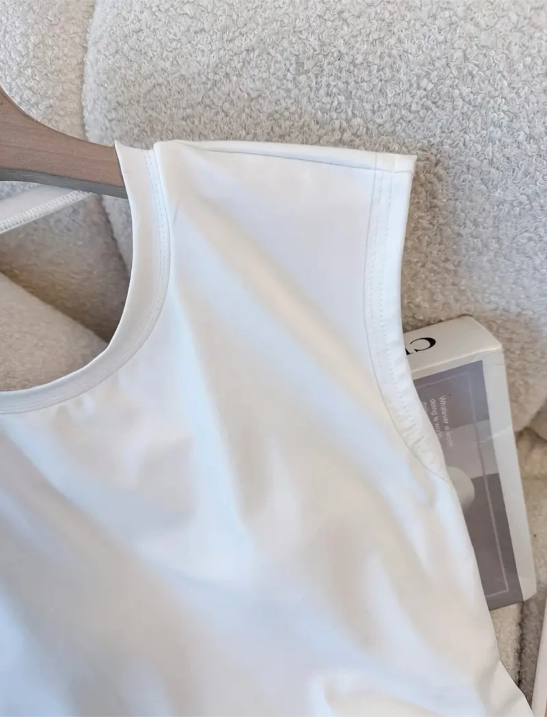 New White Top with Built-in Bra - photo 3
