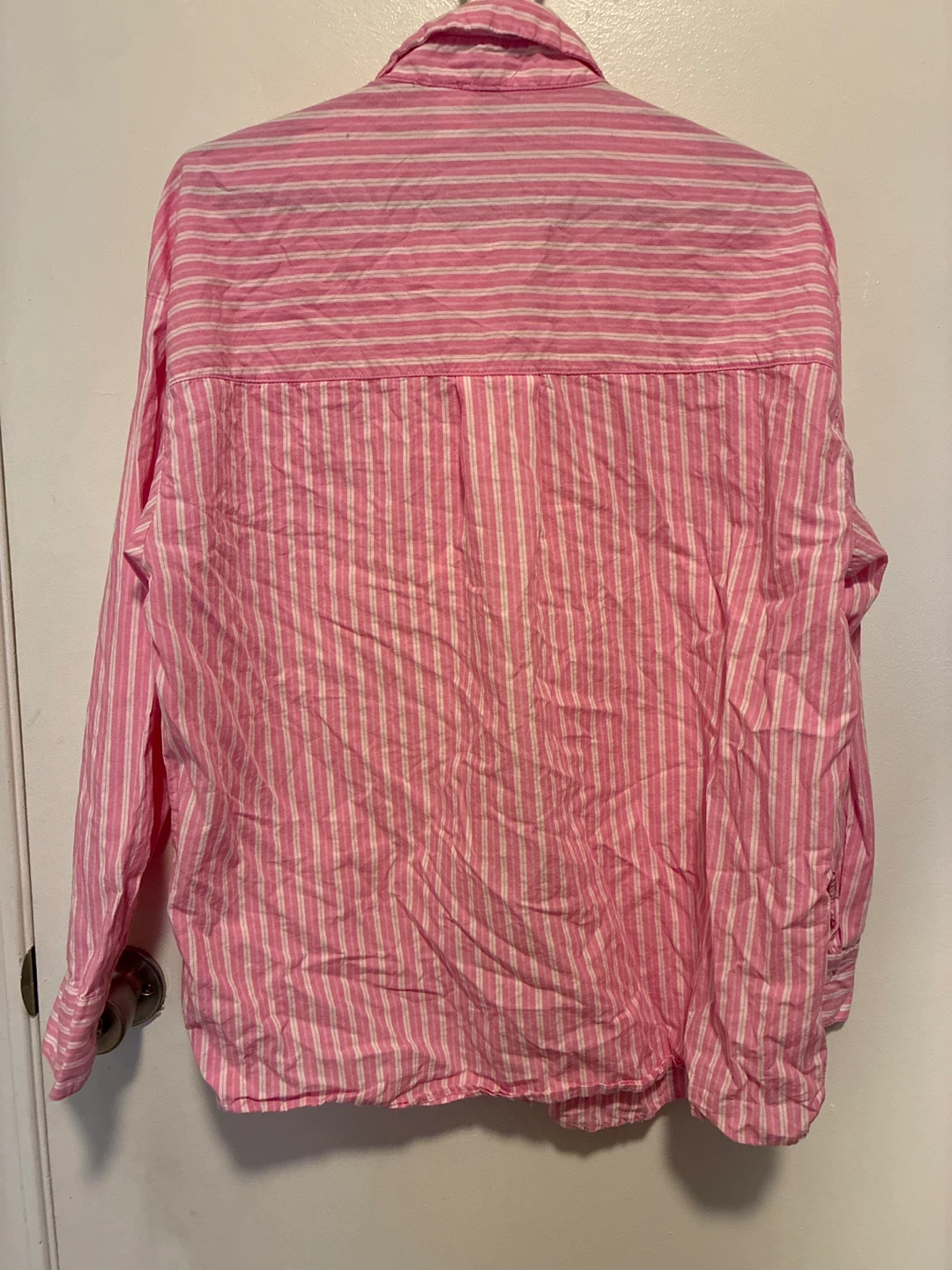 H&M Pink Striped Button-Up Shirt - photo 2