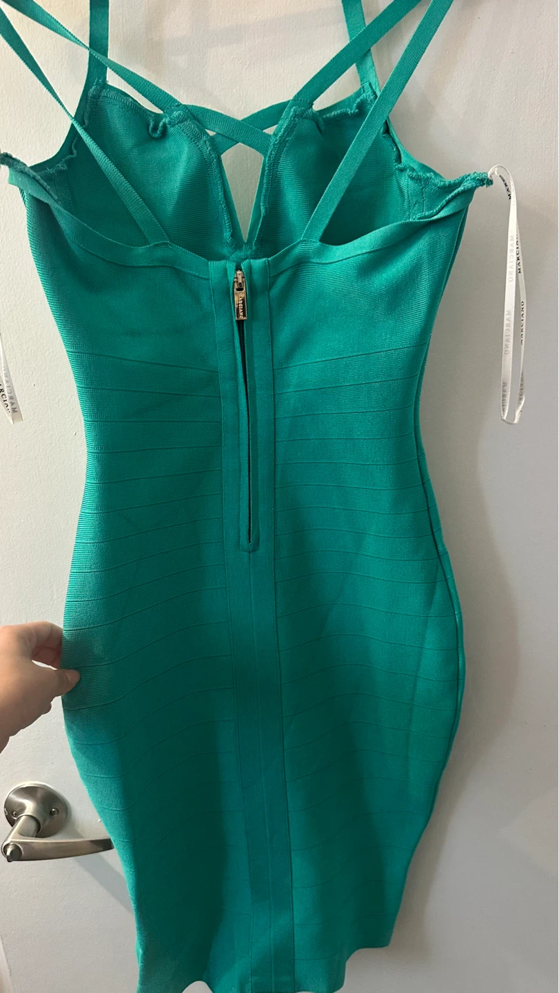 Marciano Bandage Dress M Teal - photo 2