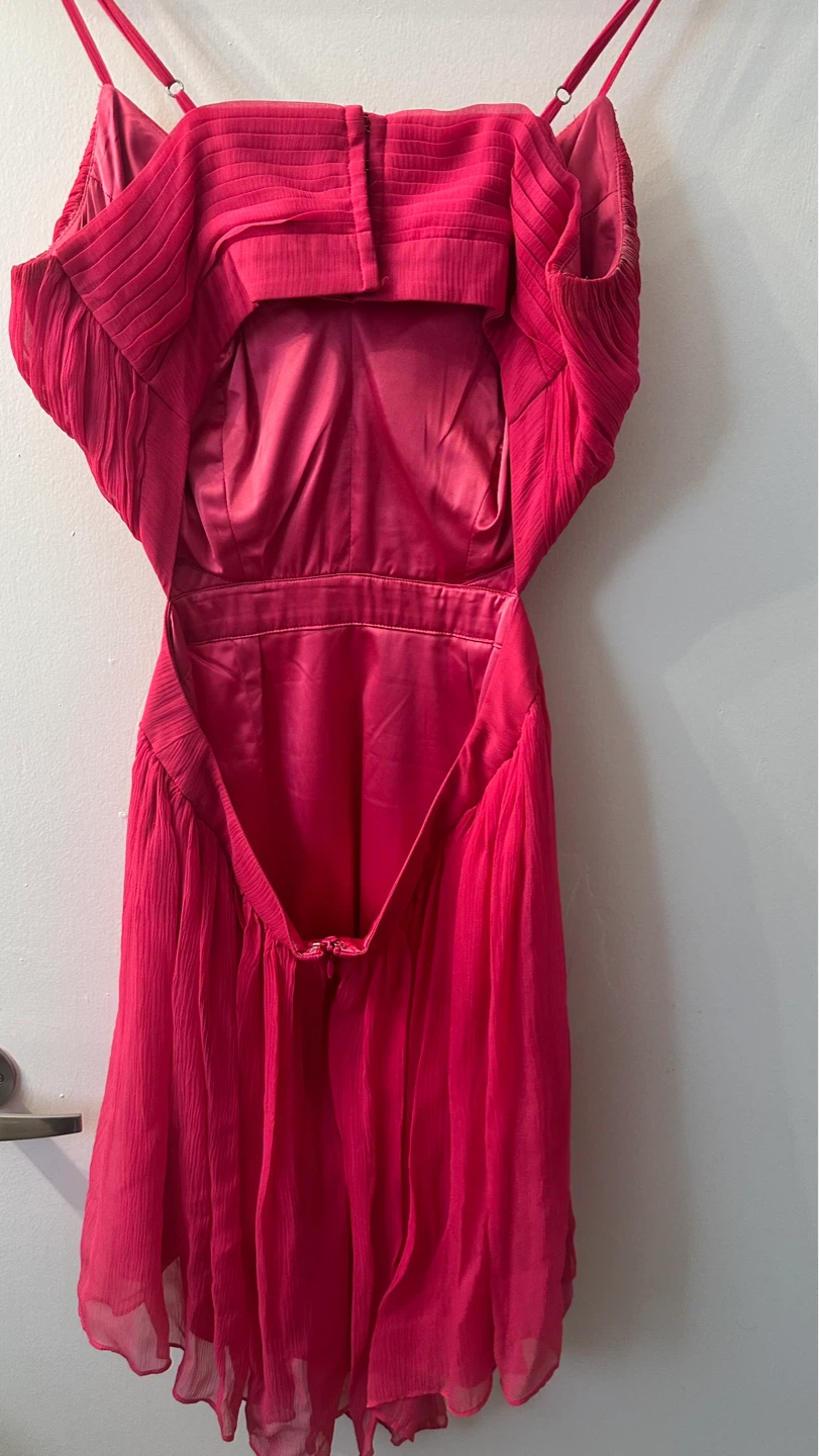 Guess by Marciano Pink Ruched Mini Dress Size 6