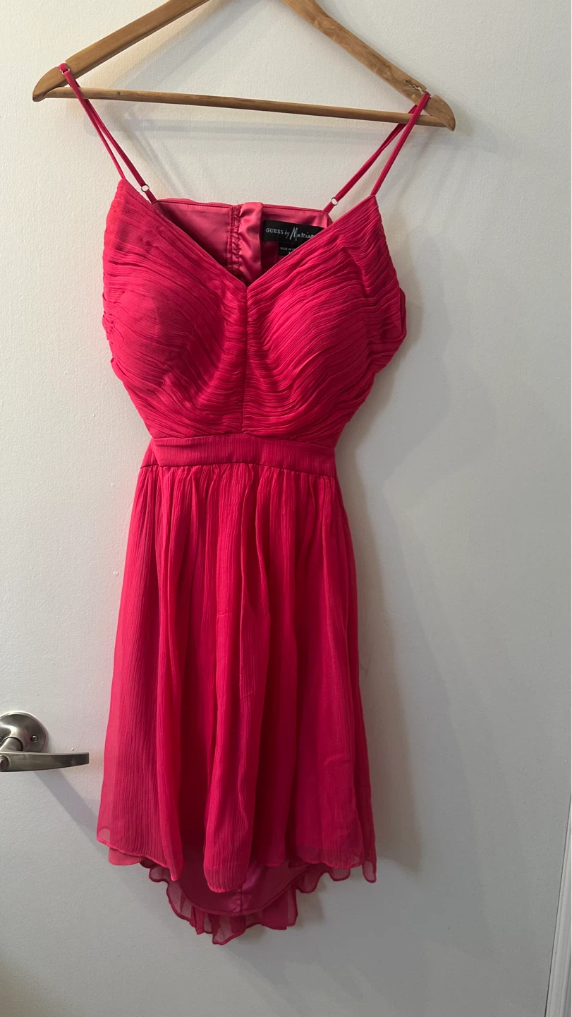 Guess by Marciano Pink Ruched Mini Dress Size 6 - photo 3