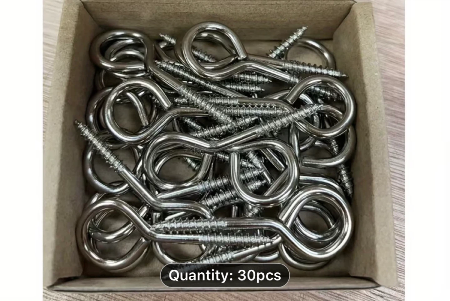 20pcs Heavy Duty Screw-In Eye Hooks - 1.96 Inch - photo 2