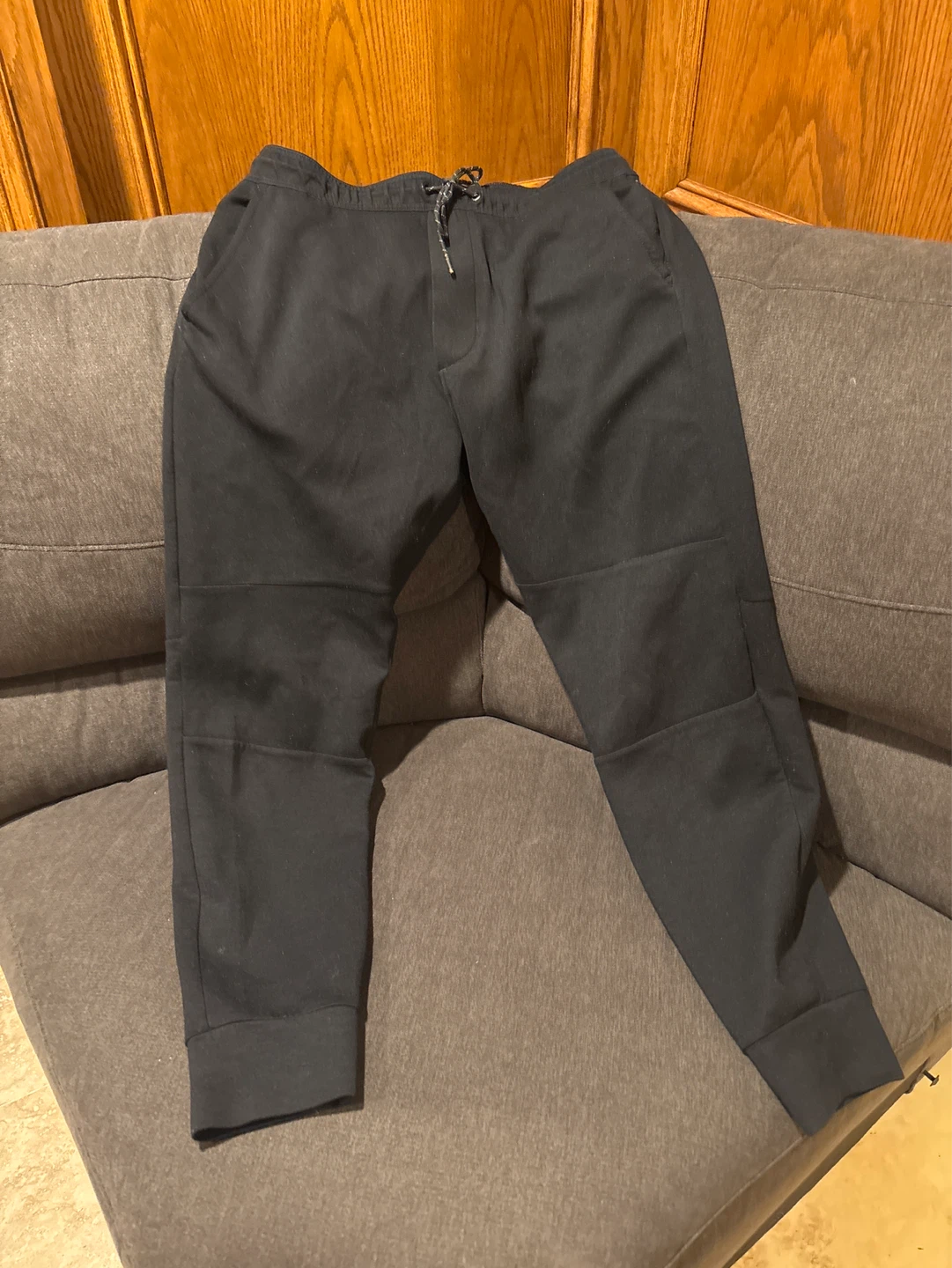 American eagle Black Sweatpants with Zipper Pocket