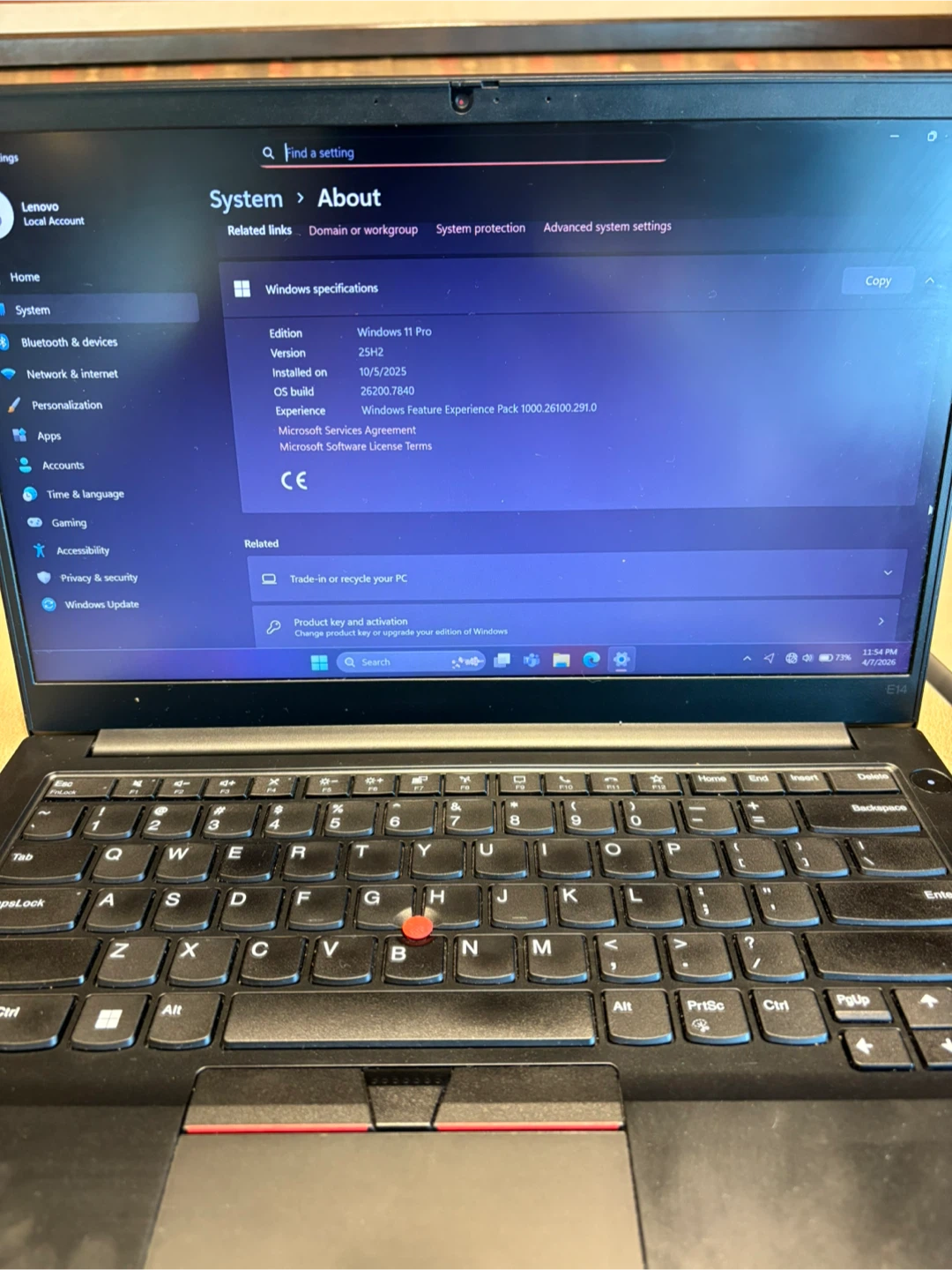 Lenovo ThinkPad Laptop AMD Ryzen 5 5500U - photo 4