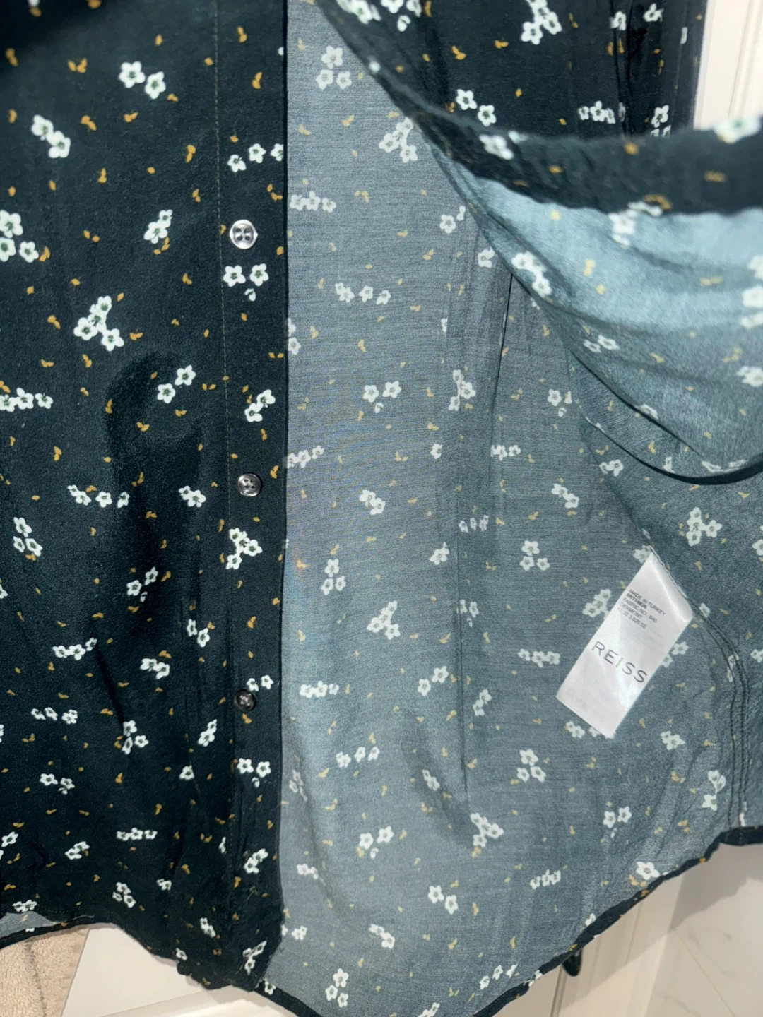 Men's REISS M Slim Fit Floral Print Shirts - photo 5
