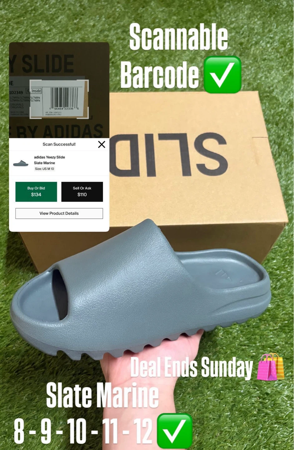 Adidas Yeezy Slide "Slate Marine"
