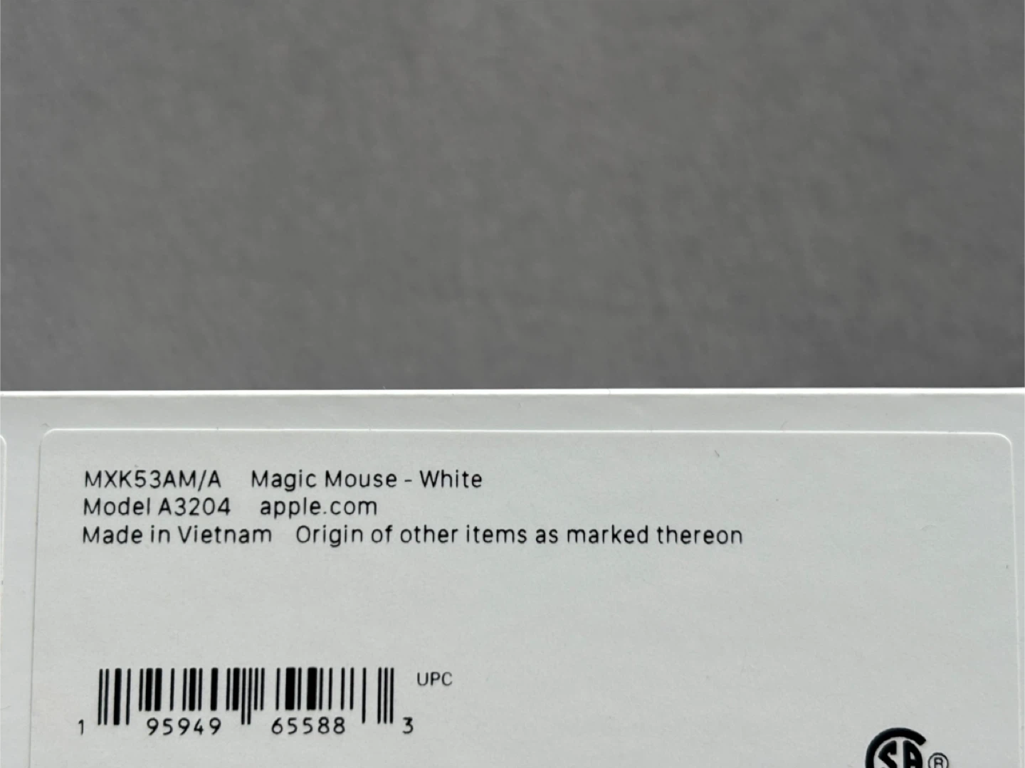3 Left 🆕 Apple Magic Mouse, White, New! ✨ Model A3204 - photo 3