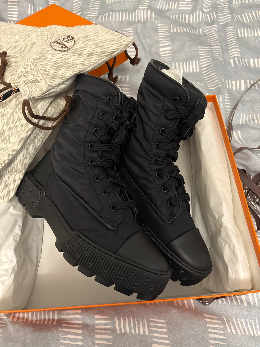 Hermès Black Fresh Ankle Boots (original price 1.7k)