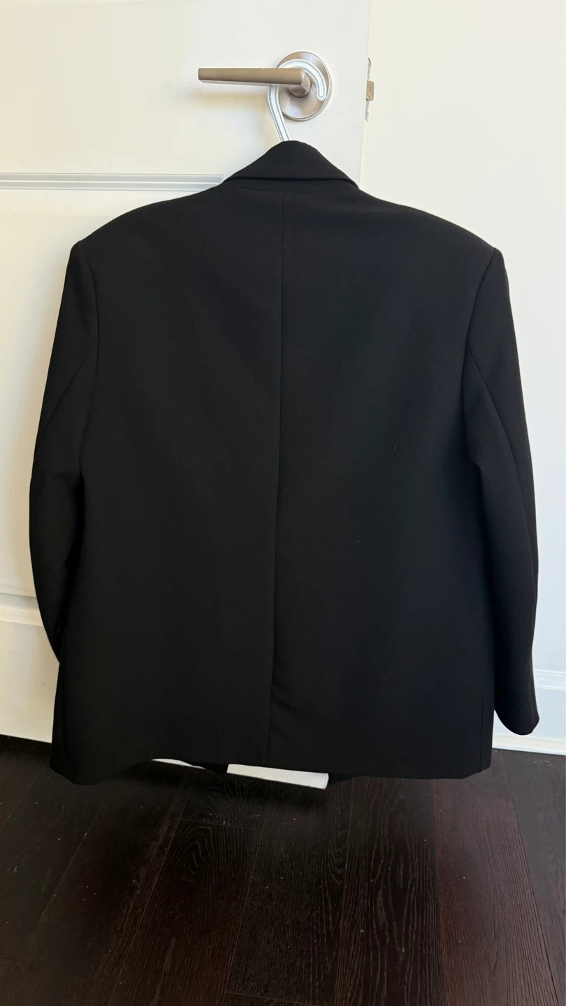 ZARA Black Double-Breasted Blazer - photo 2