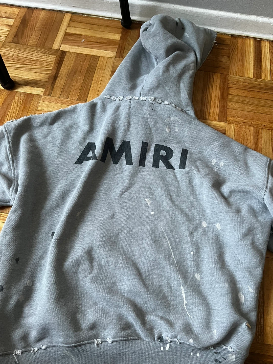 AMIRI Grey -  Paint Splatter hoodie - photo 2
