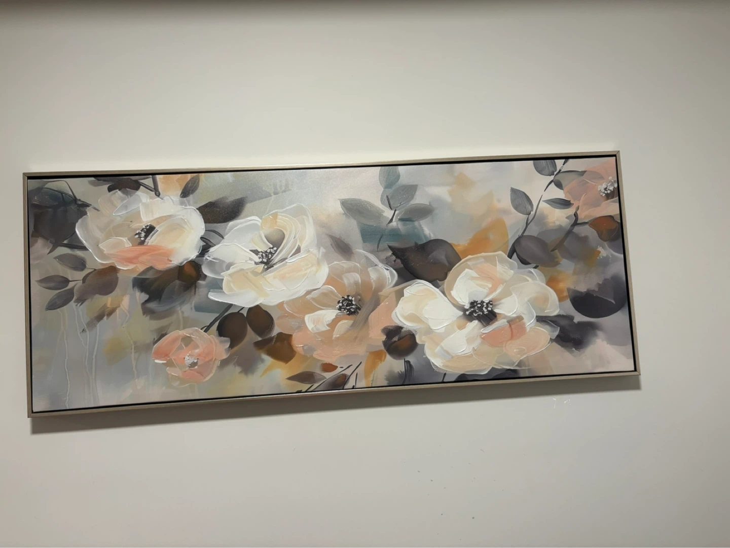 Framed Floral Canvas Wall Art