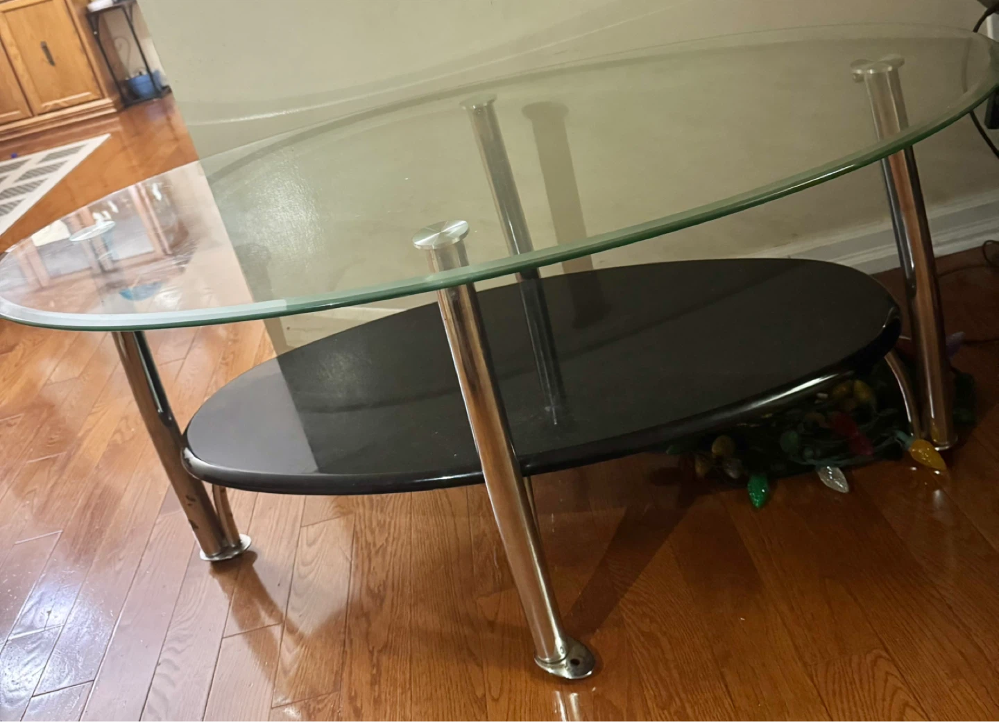 Glass and Chrome Coffee Table Set - photo 5