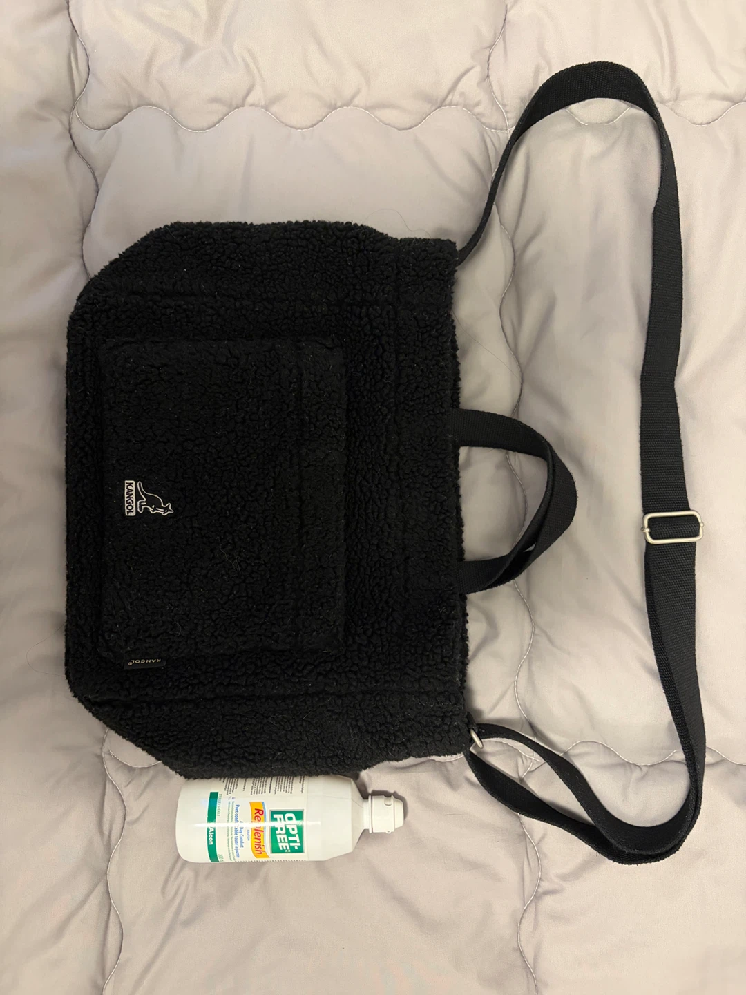 Kangol Black Fleece Tote Bag