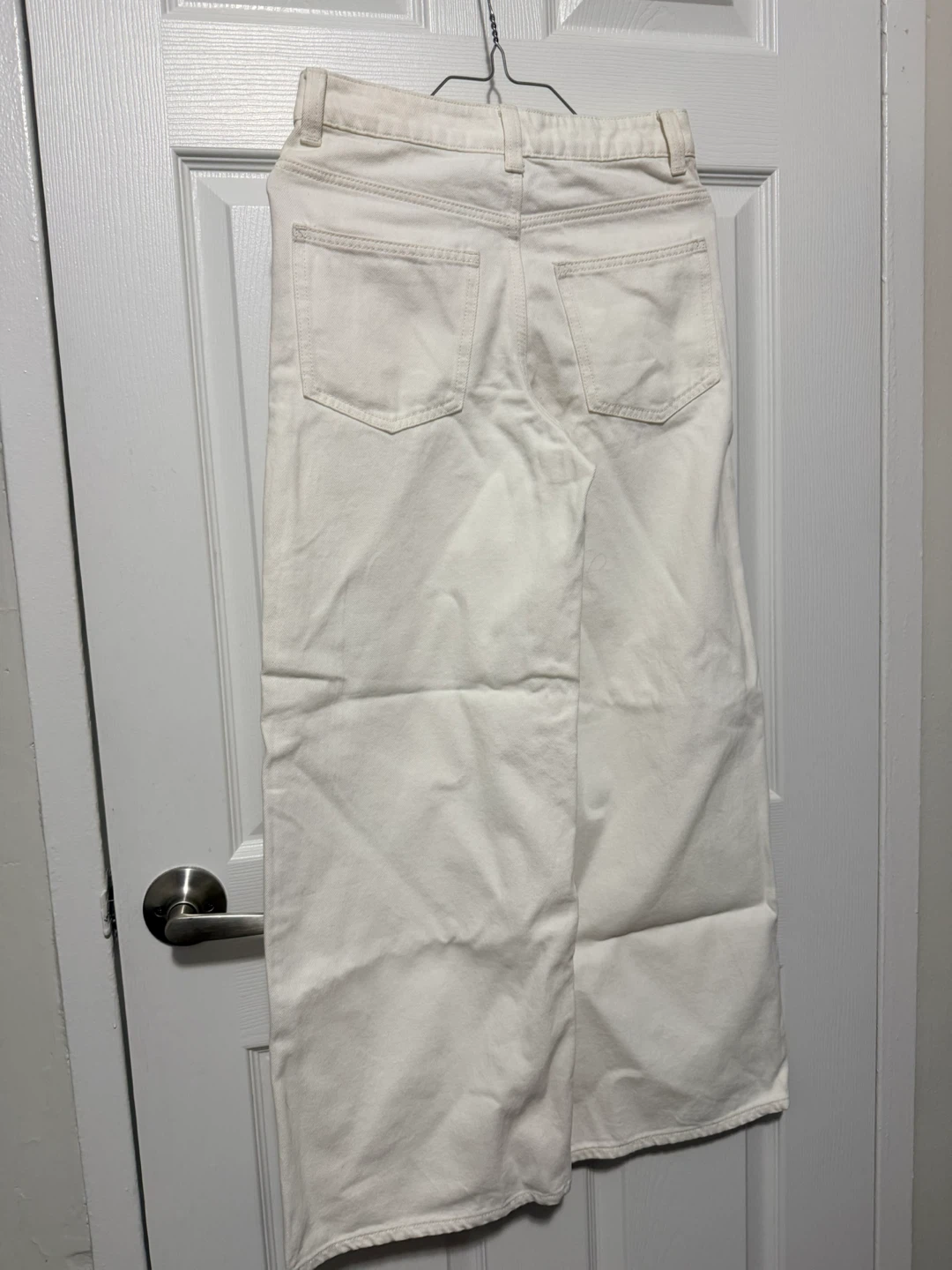 H&M white Wide Leg Jeans Size 0 - photo 5