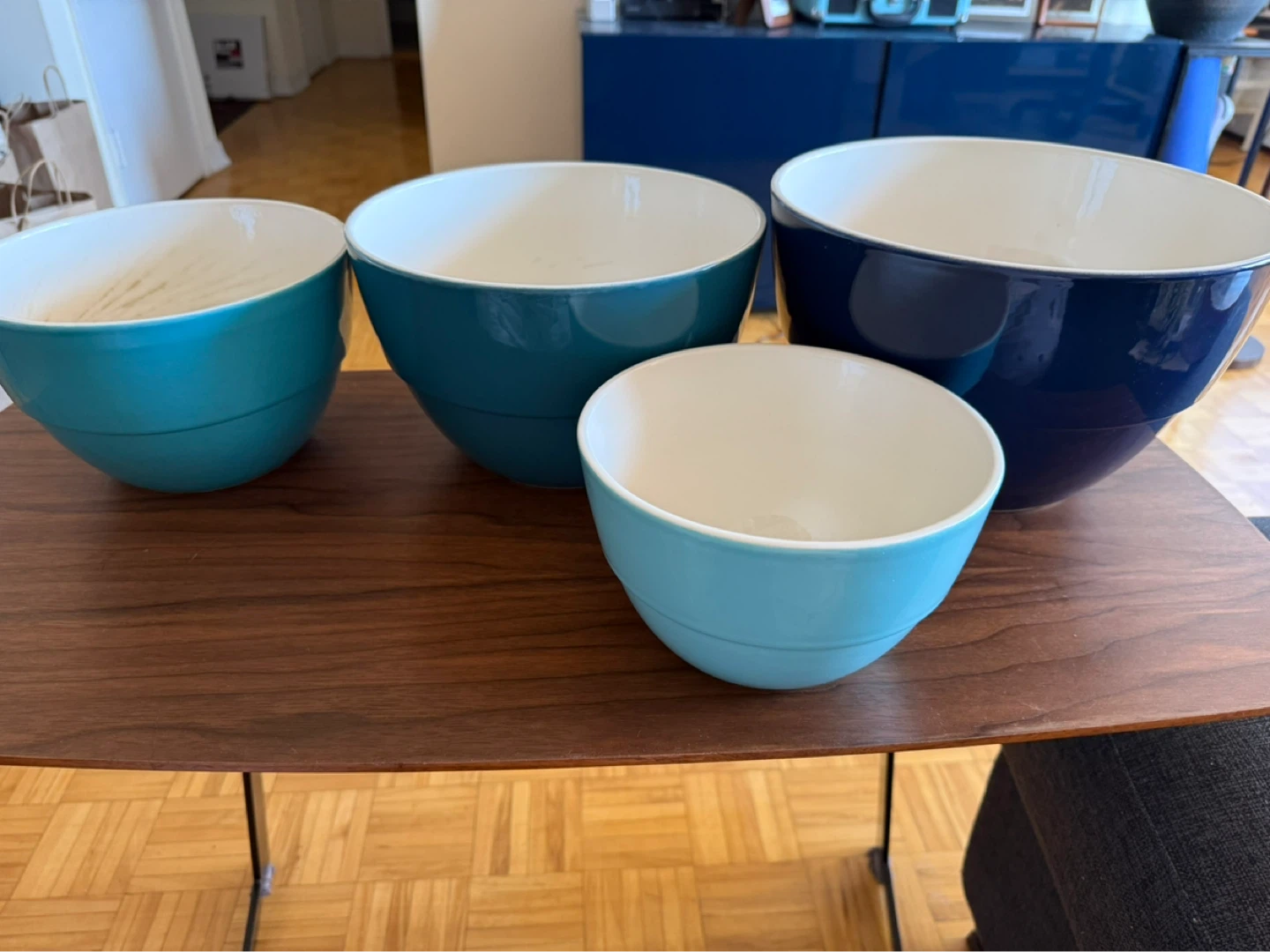 Crate & Barrel Set of 4 Mixing Bowls