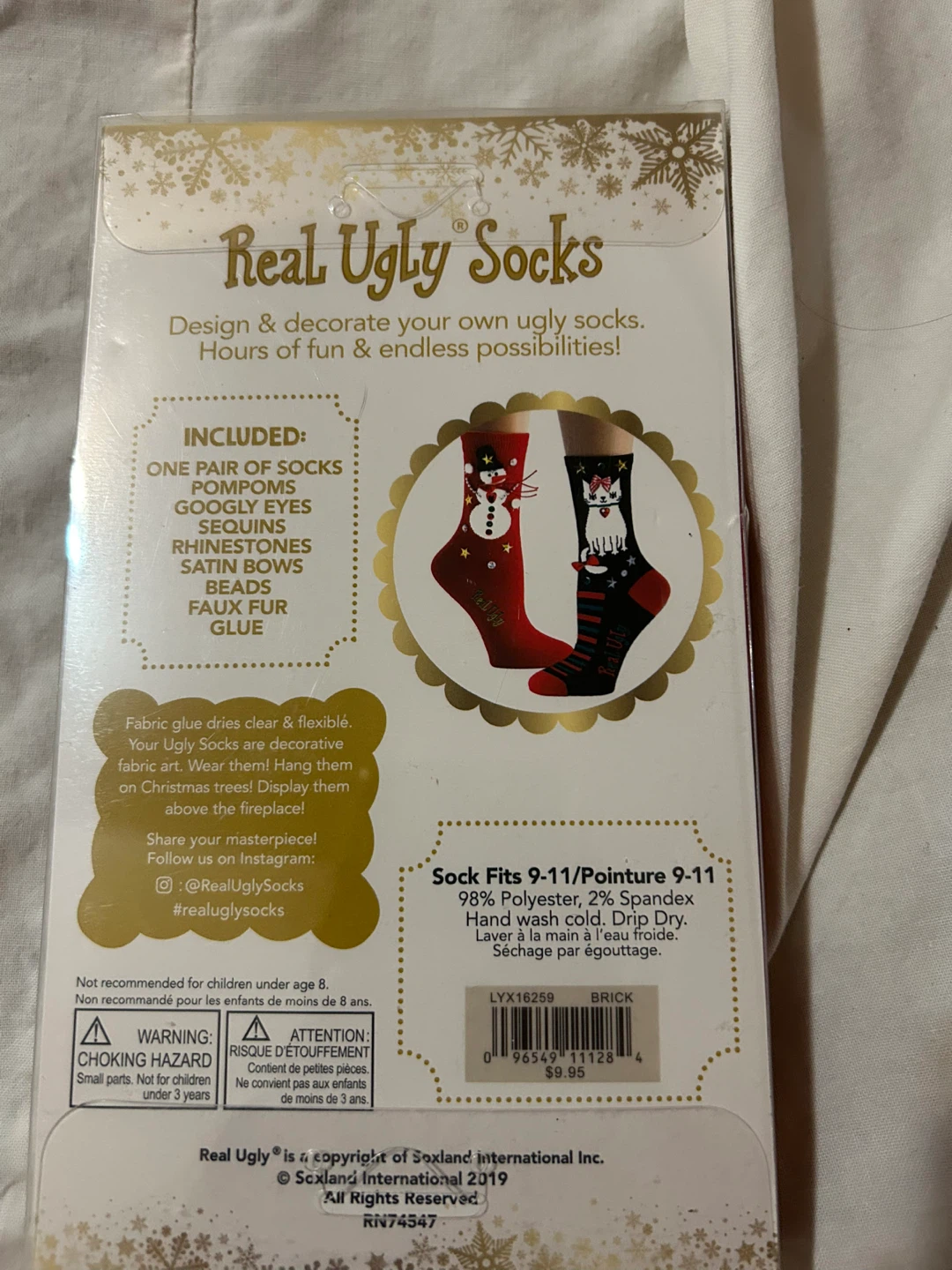Real Ugly Socks Design Your Own Snowman Sock Kit - photo 2