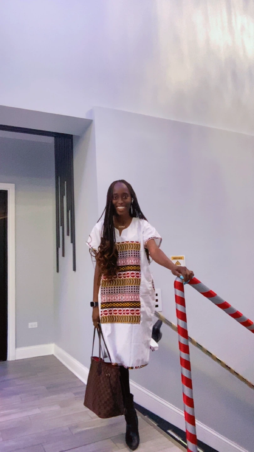 White African Print Tunic Dress - photo 3
