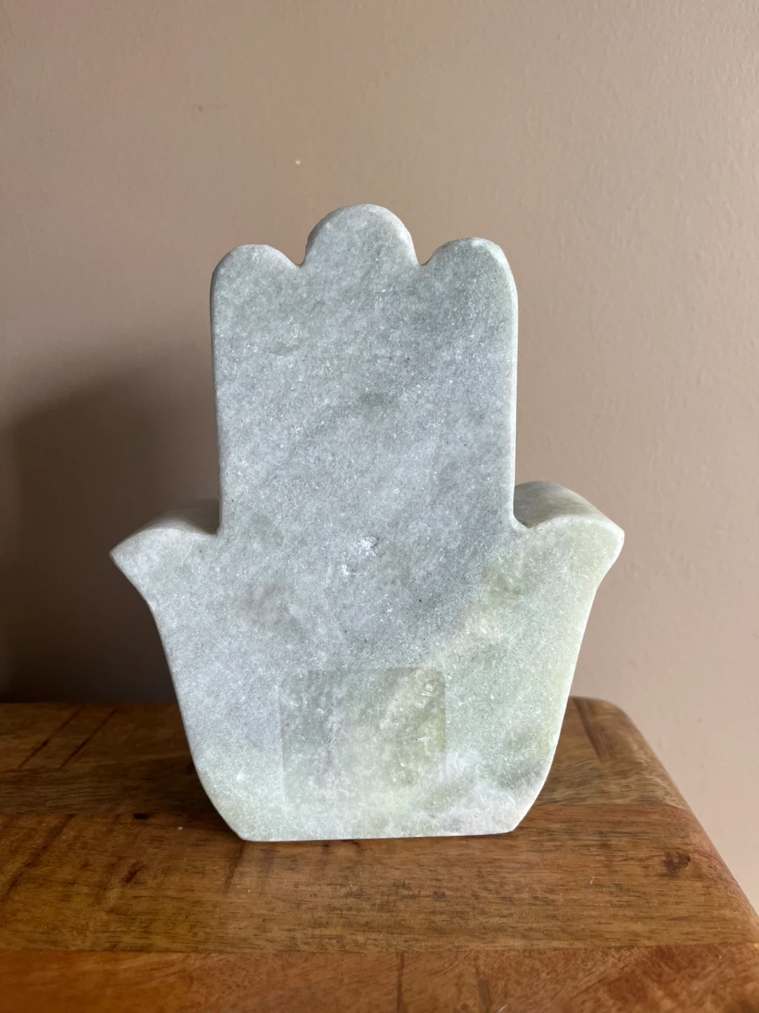 Marble Hamsa Hand with Eye of Providence Decor - photo 2