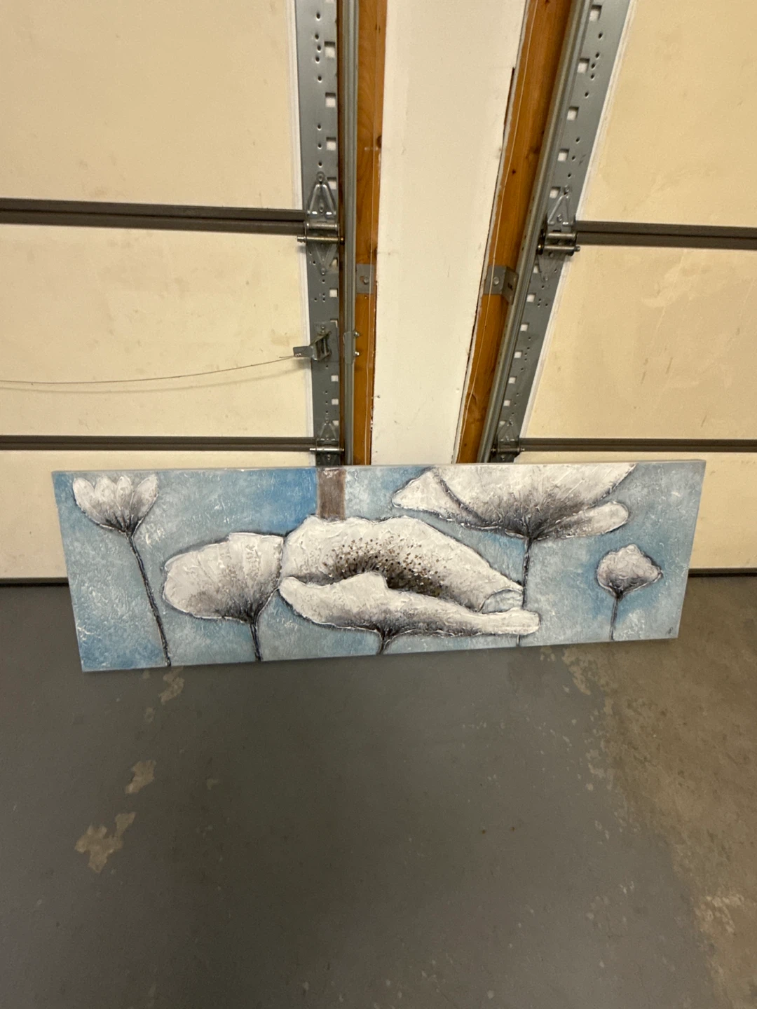 Textured Floral Wall Art 70”W 22”H
