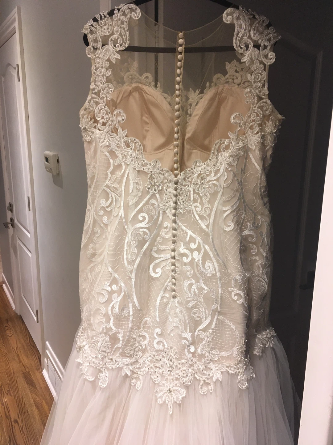 Wedding Dress Mermaid Lace Appliqués Ivory - photo 4