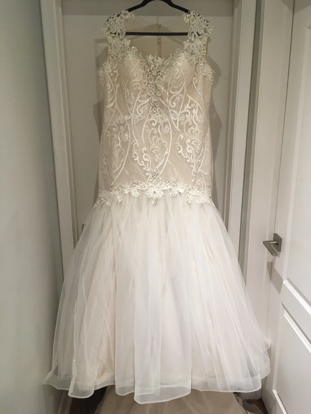 Wedding Dress Mermaid Lace Appliqués Ivory - photo 2