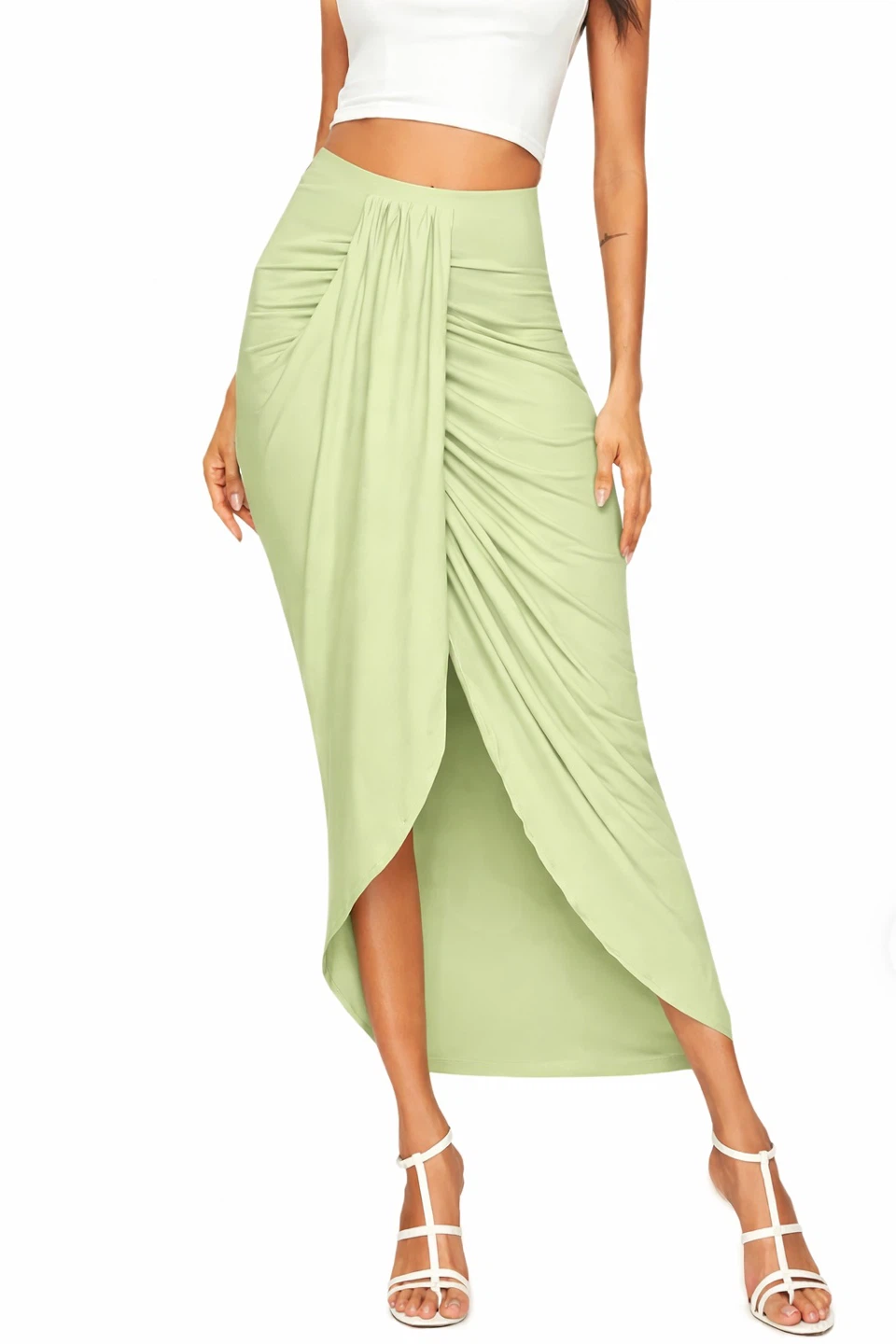 Women's Ruched Wrap Skirt/ Dhoti Skirt Indo Western - photo 4