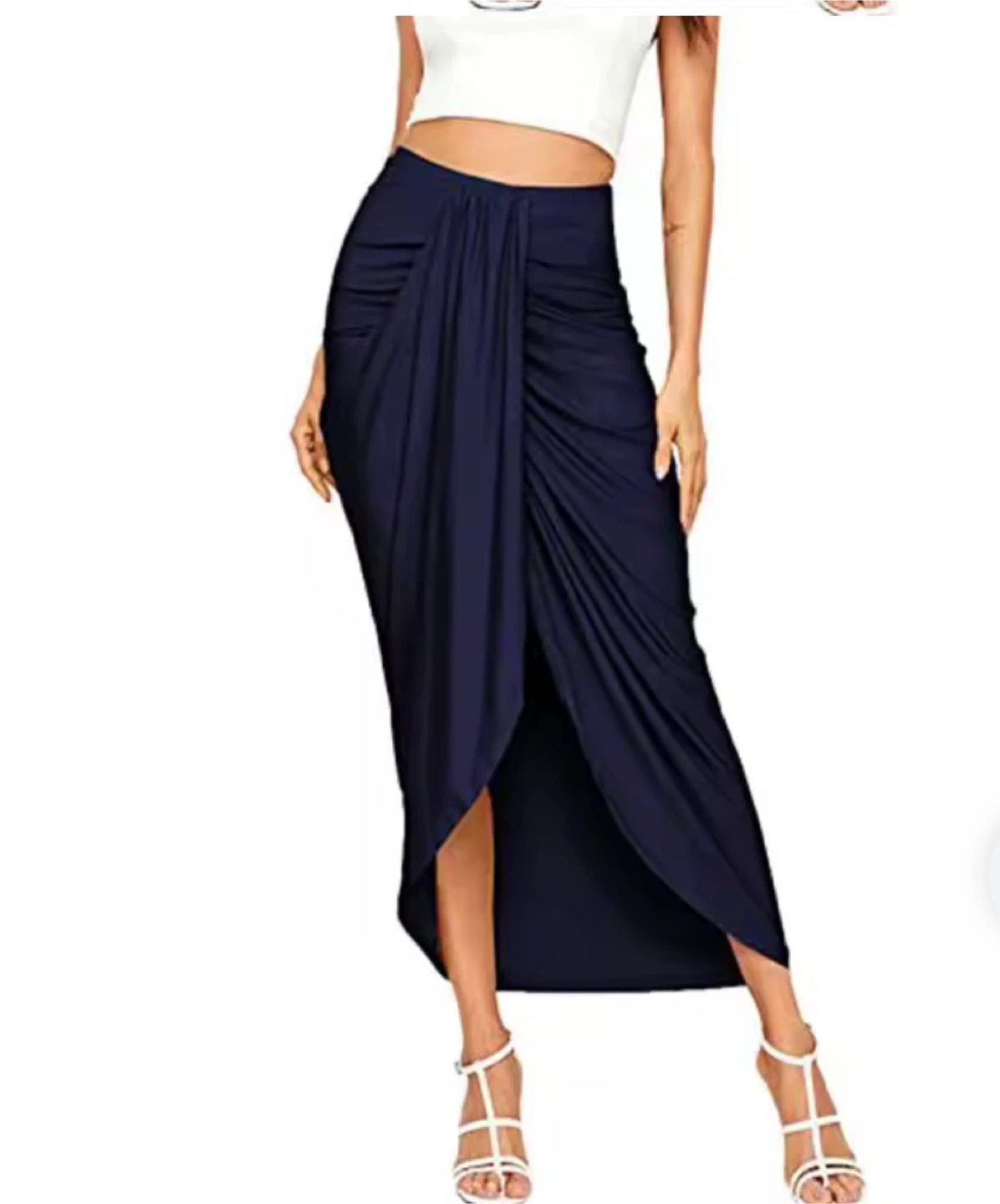 Women's Ruched Wrap Skirt/ Dhoti Skirt Indo Western - photo 2