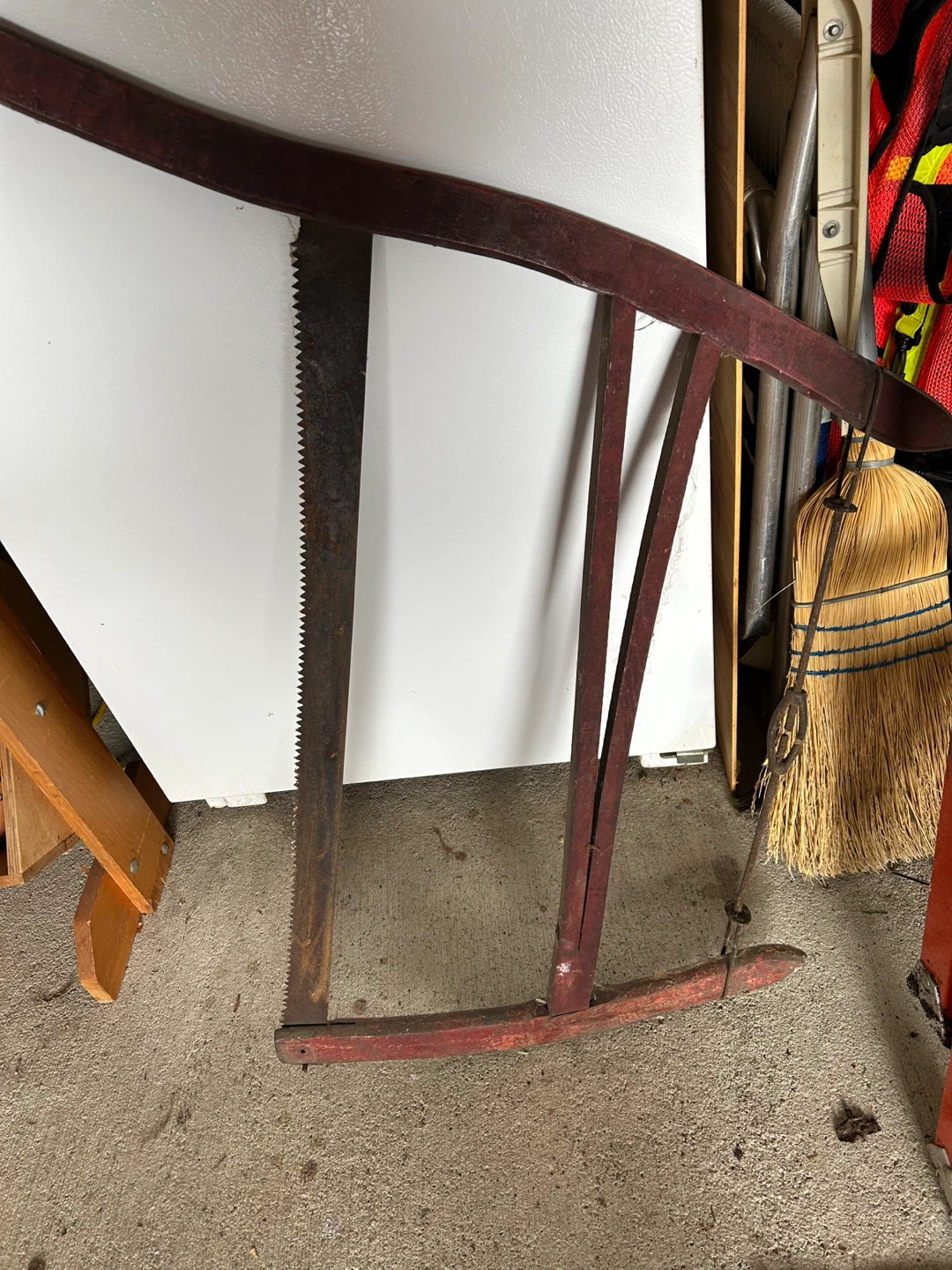 Vintage Wood Handle Two-Man Saw