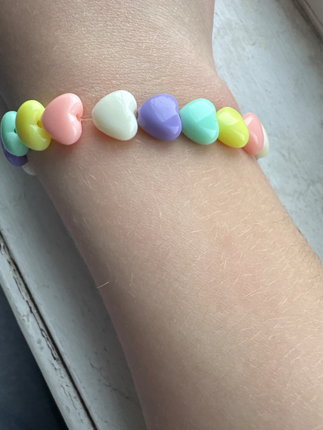 Pastel Heart Bead Bracelet - photo 2