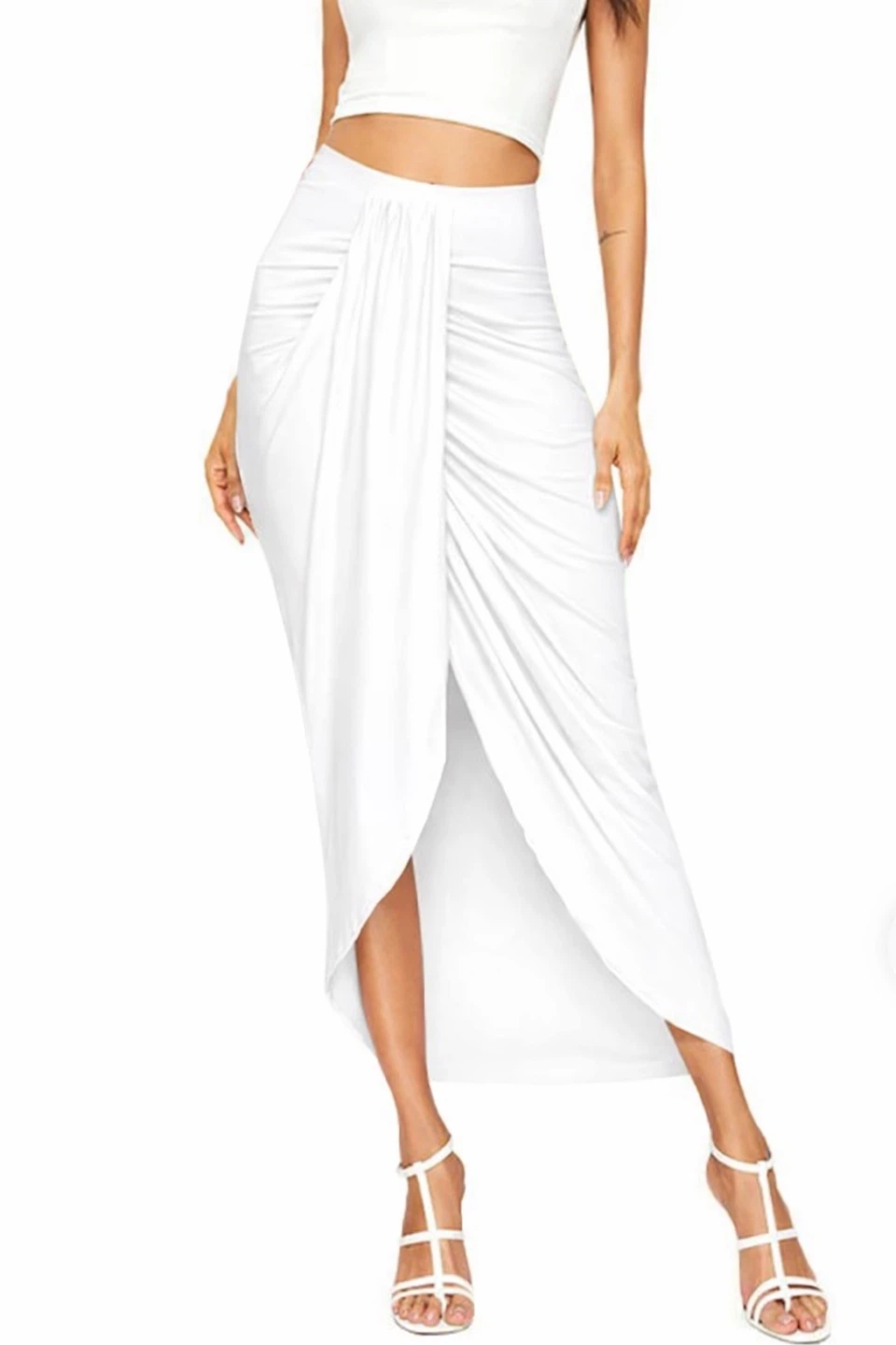 Women's Ruched Wrap Skirt/ Dhoti Skirt Indo Western - photo 5