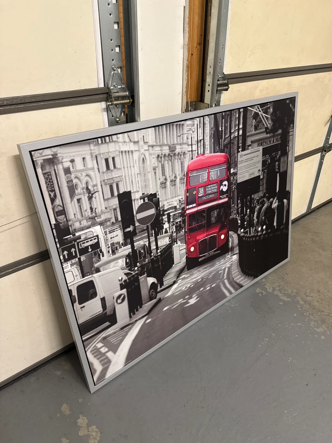 Framed London Double Decker Bus Wall Art - photo 2
