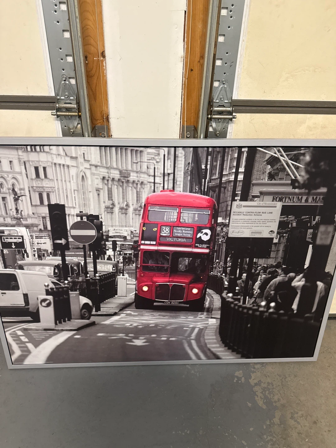 Framed London Double Decker Bus Wall Art - photo 4