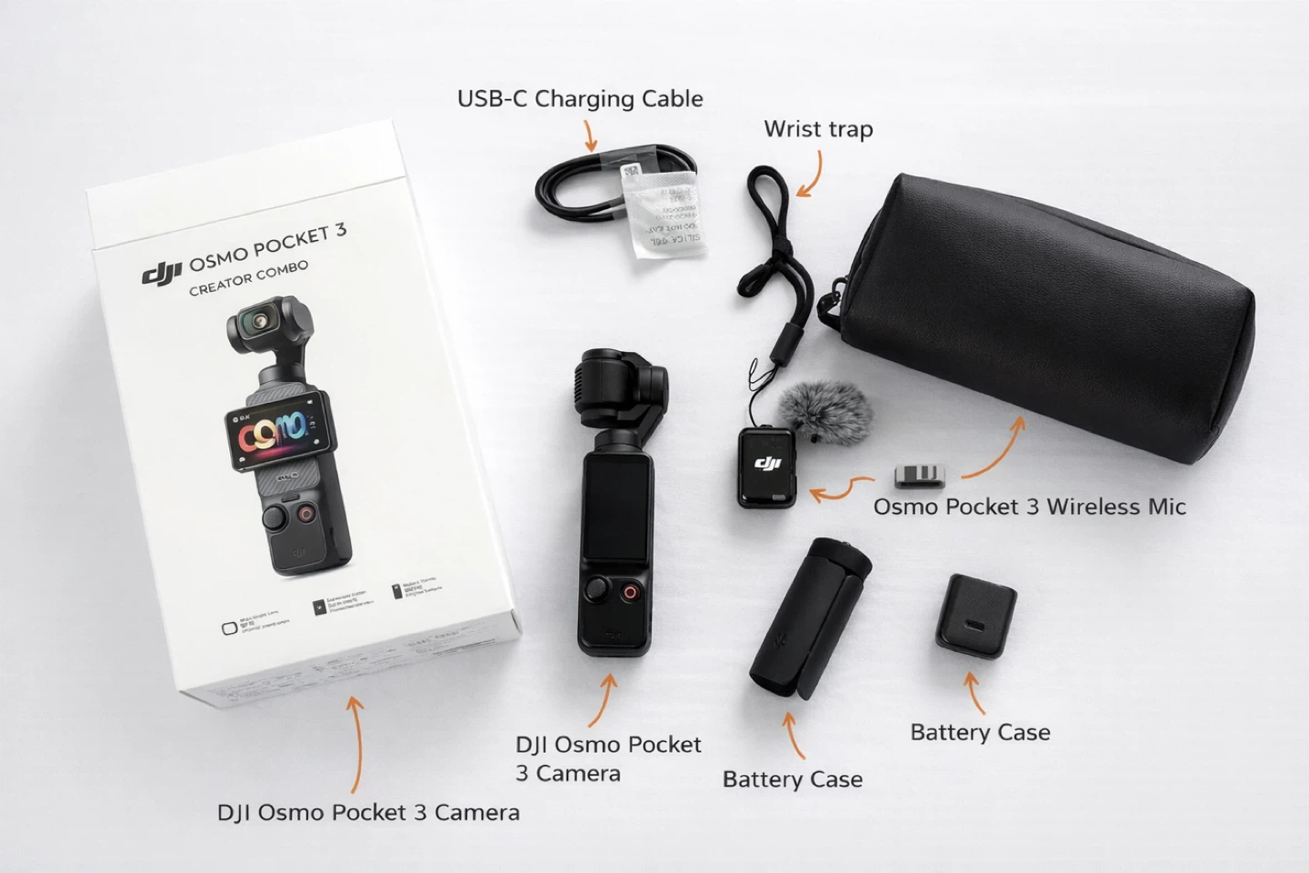 DJI Osmo Pocket 3 Creator Combo Gimbal Camera