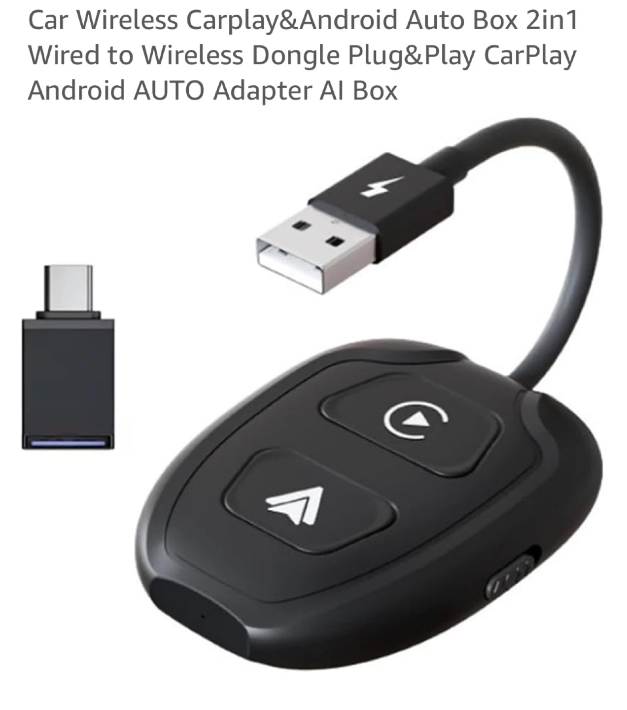 6 Wireless CarPlay & Android  and iPhone Auto Adapter Box