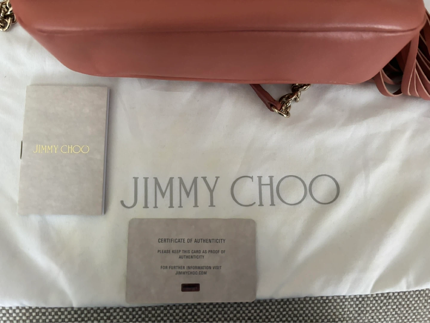Jimmy Choo Leather Shoulder Bag with Tassel - photo 4