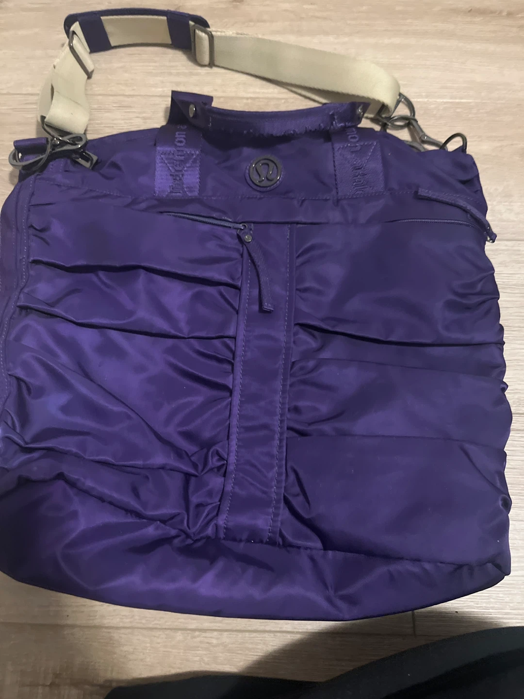 Lululemon Purple Puffer Tote Bag
