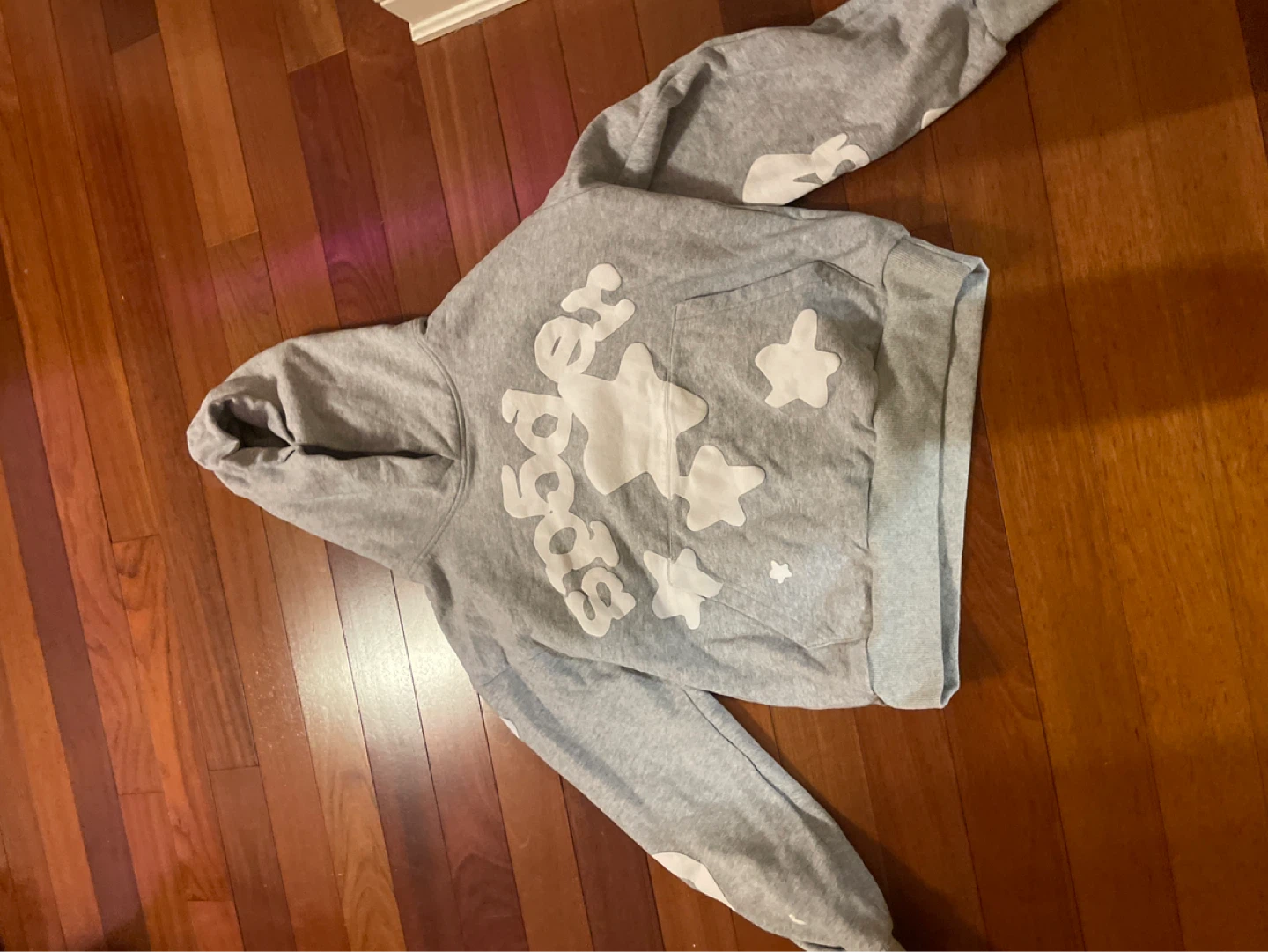 grey Sp5der hoodie