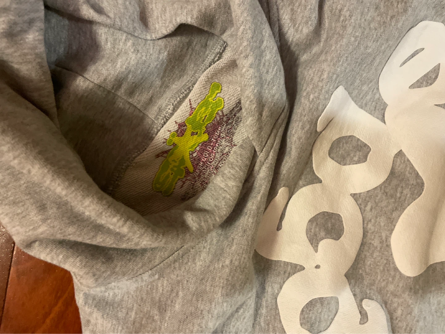 grey Sp5der hoodie - photo 2