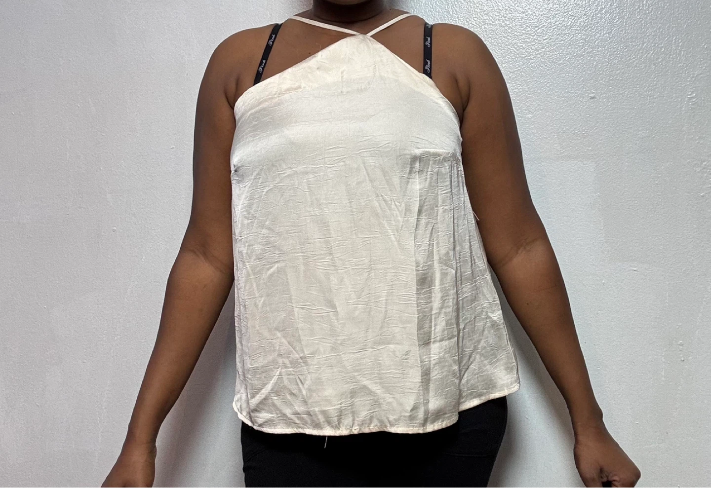 Cream Halter Neck Top
