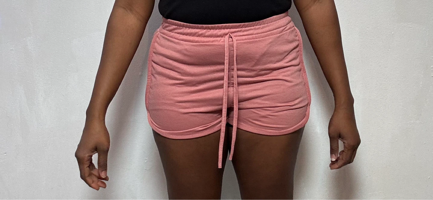 Bundle of 3 Women's Athletic Shorts (Pink, Grey, Black) - photo 4