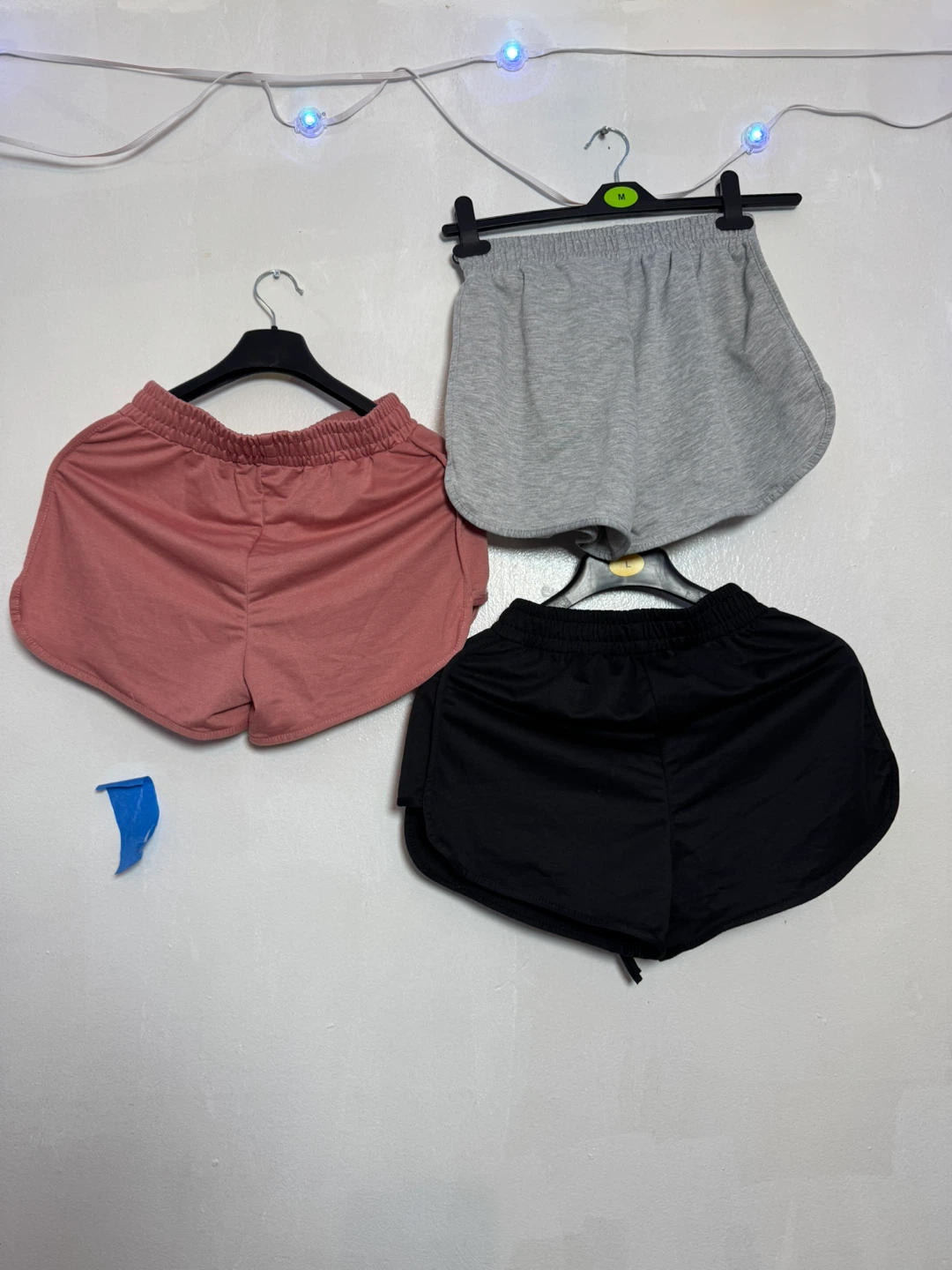 Bundle of 3 Women's Athletic Shorts (Pink, Grey, Black) - photo 3