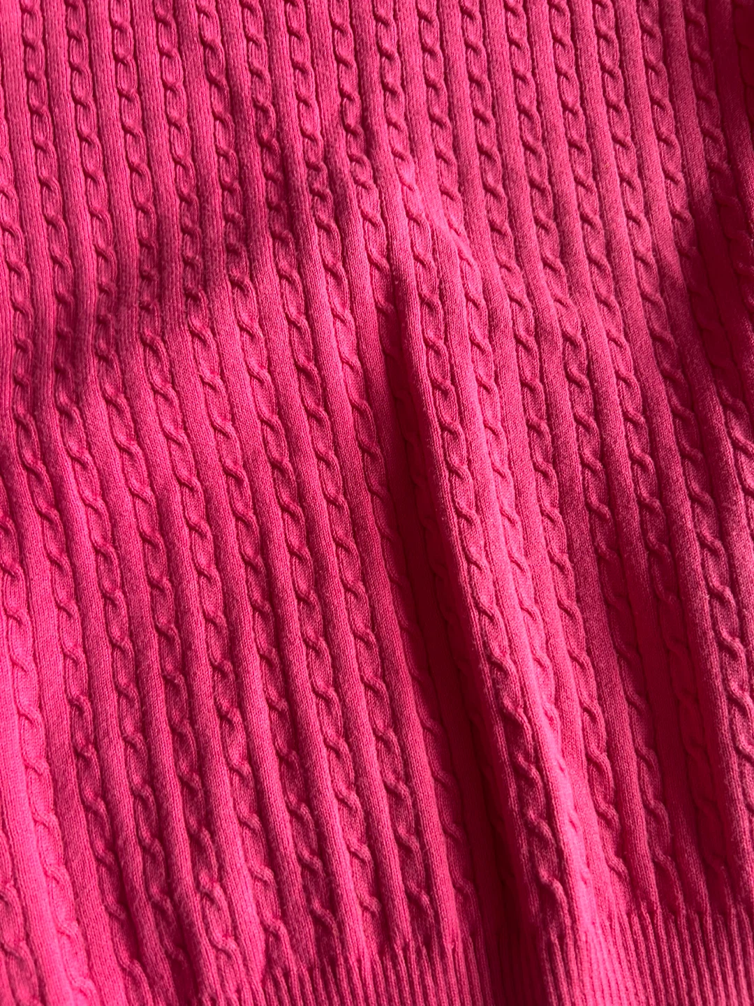 Tommy Pink cableknit sweater size medium , cotton blend - photo 4