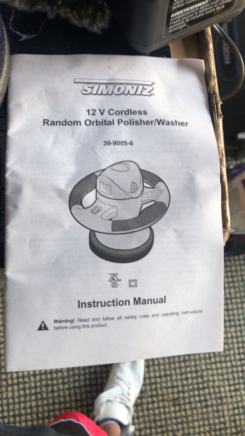 Simoniz Cordless Random Orbital Polisher/Waxer 7" - photo 2