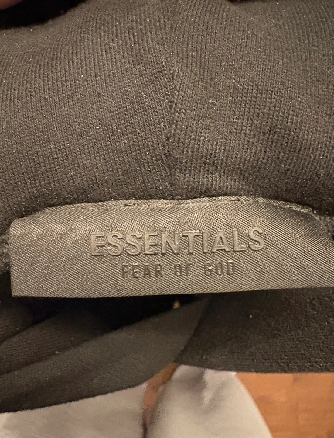 ESSENTIALS Fear of God Black Hoodie Size M - photo 4