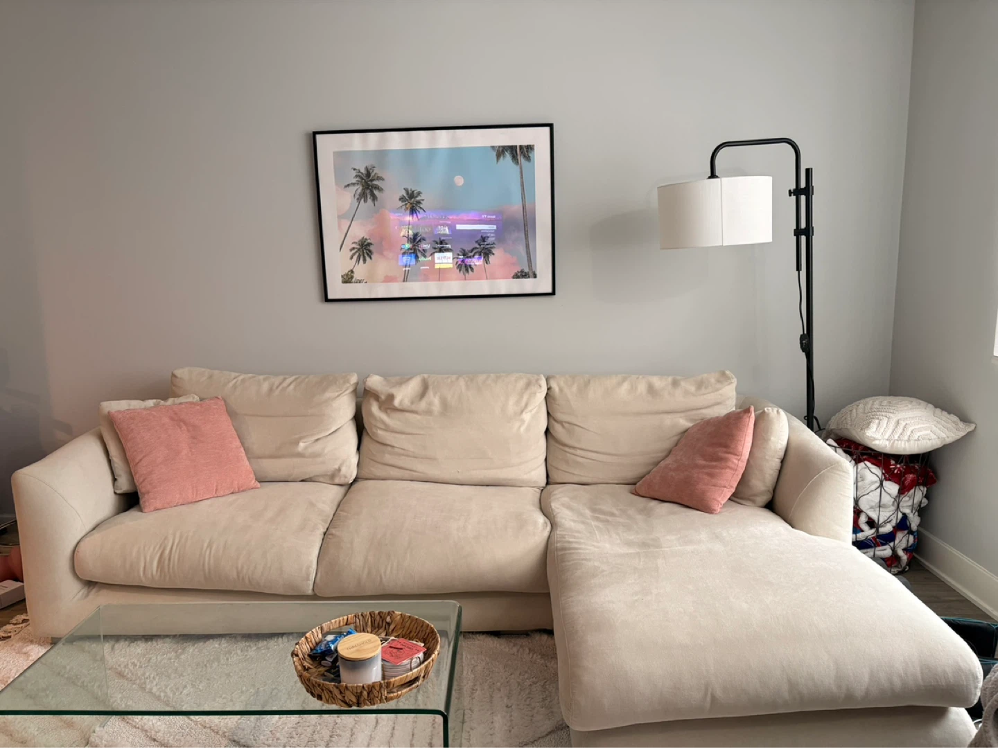 Sectional Sofa - Cream Beige