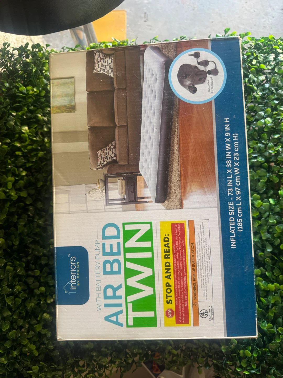 Interiors by Design Twin Air Bed with Battery Pump - photo 3