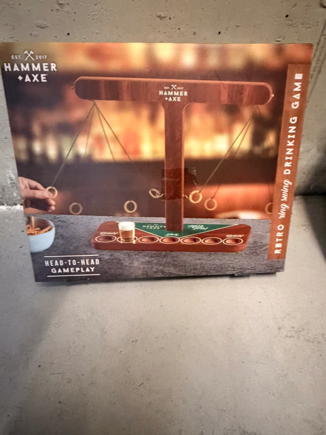 Hammer + Axe Retro Ring Swing Drinking Game