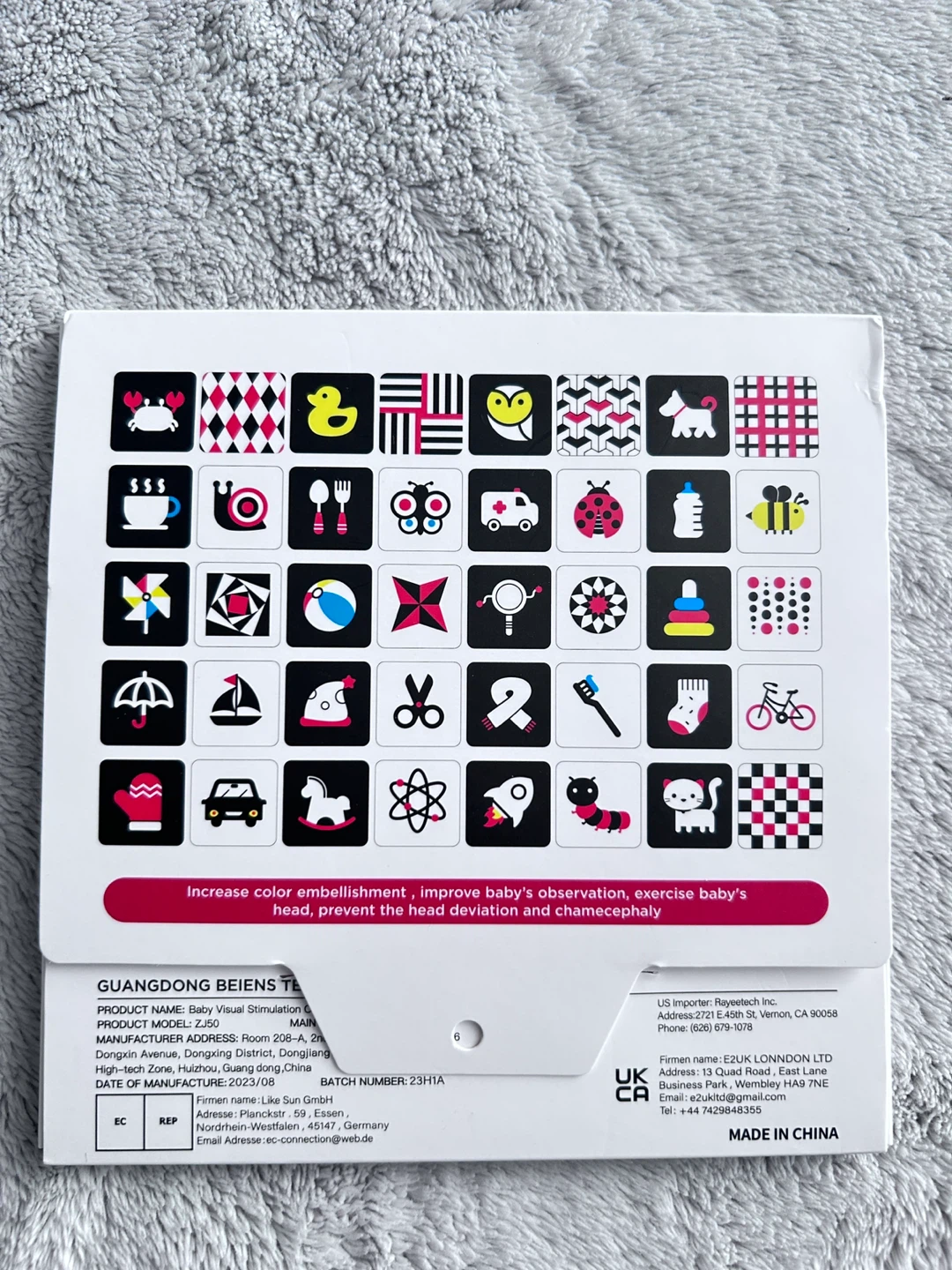 BEIENS Visual Stimulus Cards for Babies - photo 2
