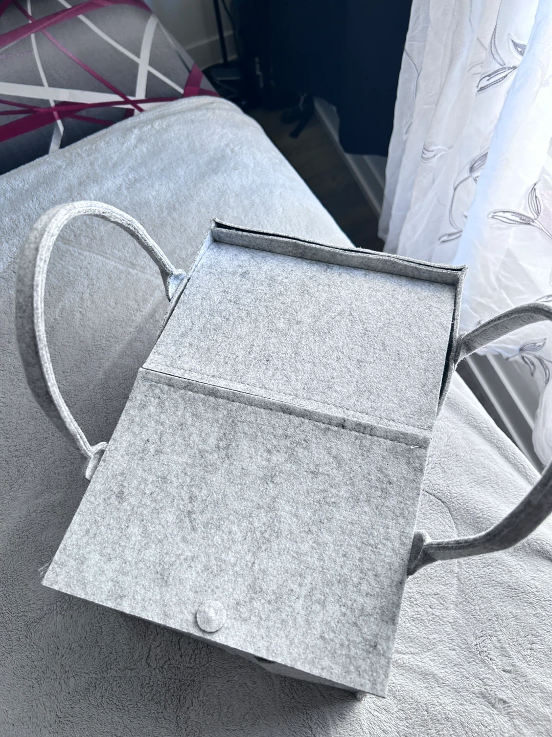 Grey Felt Storage Caddy Organizer Bag - photo 4